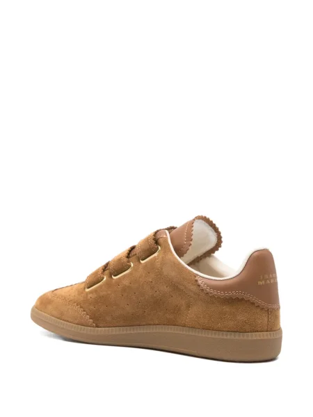 Sneakerși Isabel Marant din piele de căprioară maro