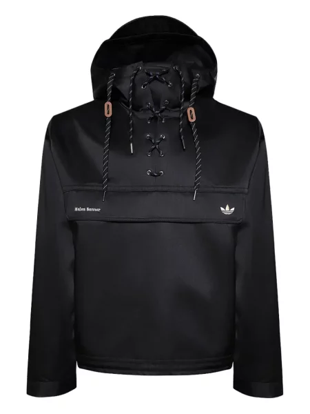 Sneakerși Adidas cu șireturi din dantelă negru