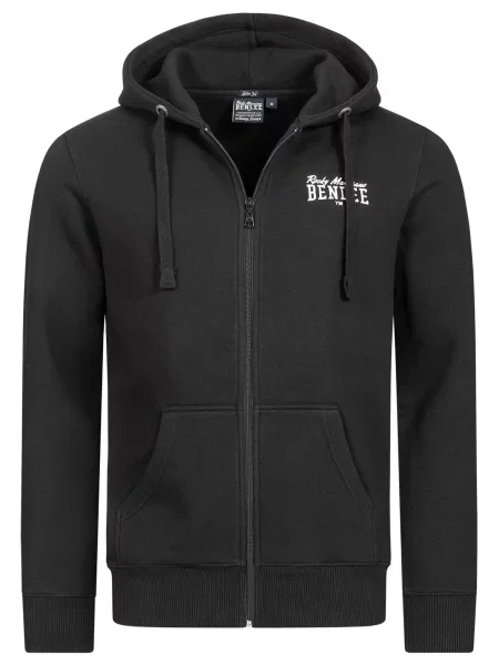 Bluza z kapturem i zamkiem błyskawicznym Benlee Chest Logo czarna