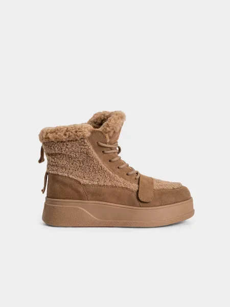 Кожаные ботинки Urban Trace бежевые