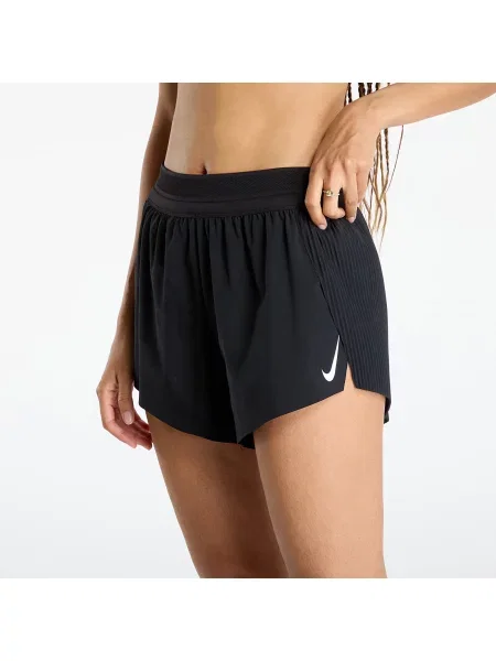 Běžecké šortky Nike AeroSwift Dri-Fit ADV Mid-Rise 3" black/white bílé