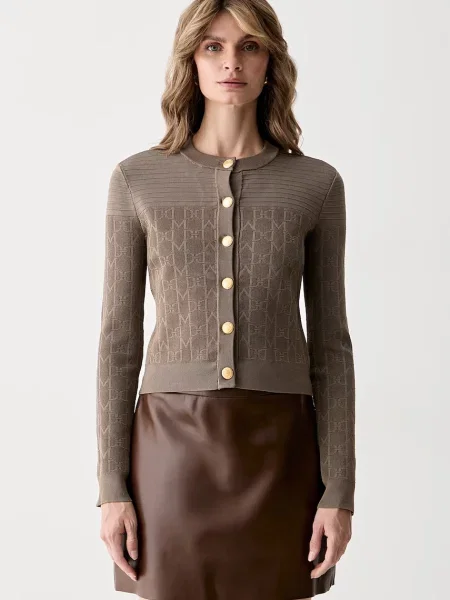 Marciano by Guess cardigan pentru femei cu vâscoză YAMNA maro