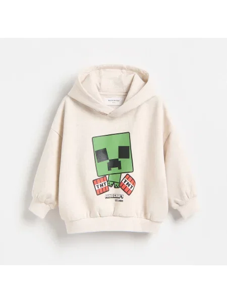 Reserved Mikina Minecraft béžová