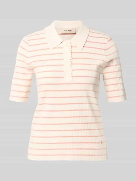 Mos Mosh Dzianinowa Koszulka Polo Mmcaliz rosa