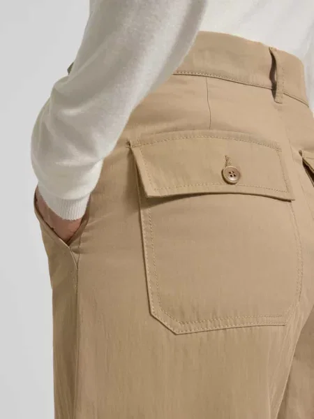 Spodnie z szeroką nogawką z mieszanki bawełny Weekend Max Mara