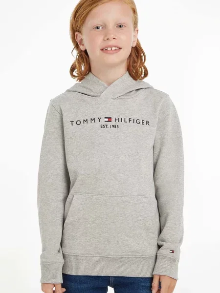 Tommy Hilfiger Detská mikina sivá