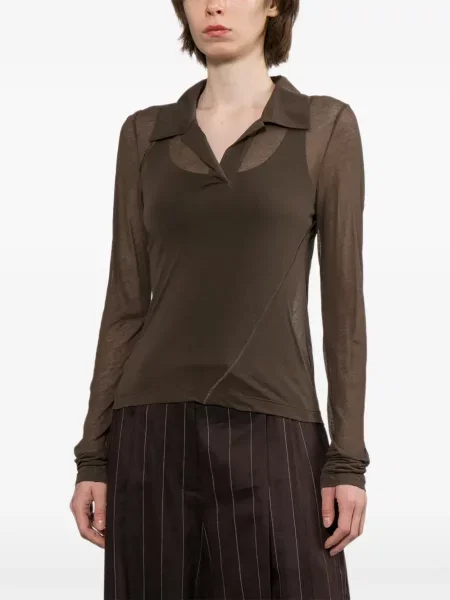Lung top Helmut Lang maro