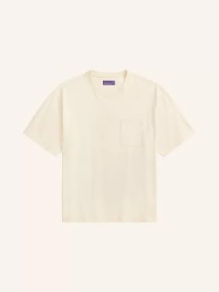 Ralph Lauren Purple Label Tričko krémová fialové
