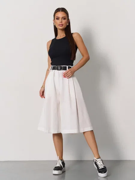 Лляні Шорти ISSA Plus молочний