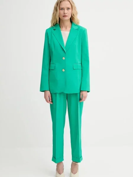 Піджак Morgan однобортний однотонний VAKOY зелений