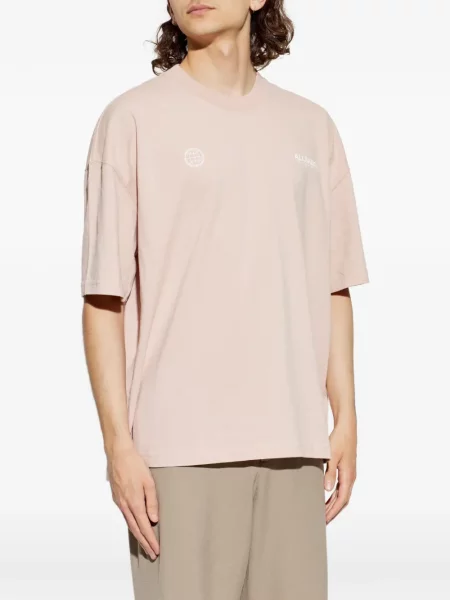 Tricou Allsaints cu imagine roz