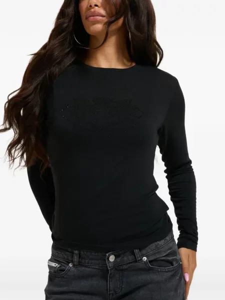 Stras lung tricou Juicy Couture negru