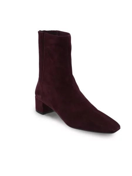 Botki Aquazzura skórzane fioletowe
