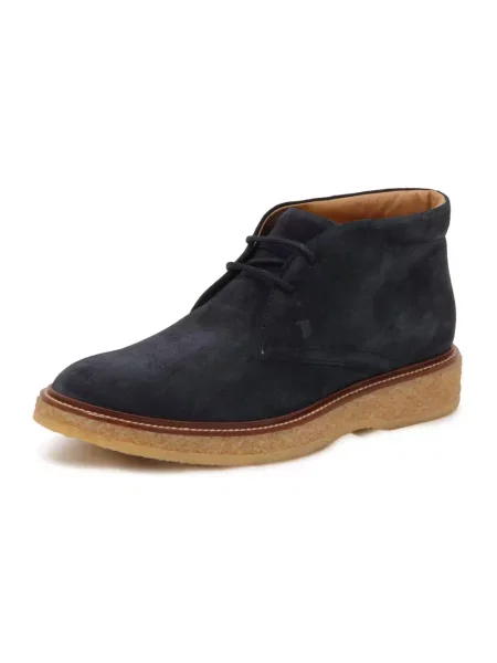 Botki Tod's zamszowe niebieskie