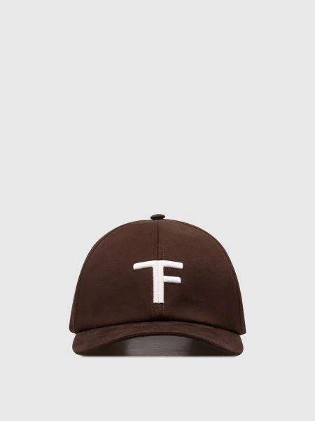 Кепка Tom Ford с вышивкой коричневая