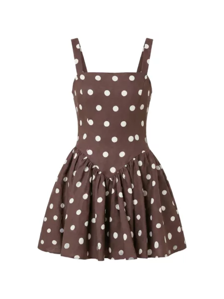 Rochie mini Nicholas cu buline maro