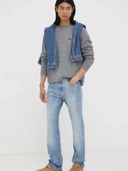 Levi's sweter wełniany szary