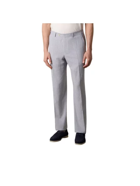 Spodnie Brooks Brothers wełniane niebieskie