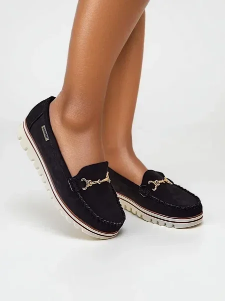 Mocasini Resti negru