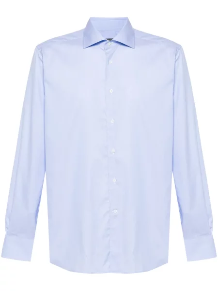 Kostkovaná mini košile Corneliani modrá