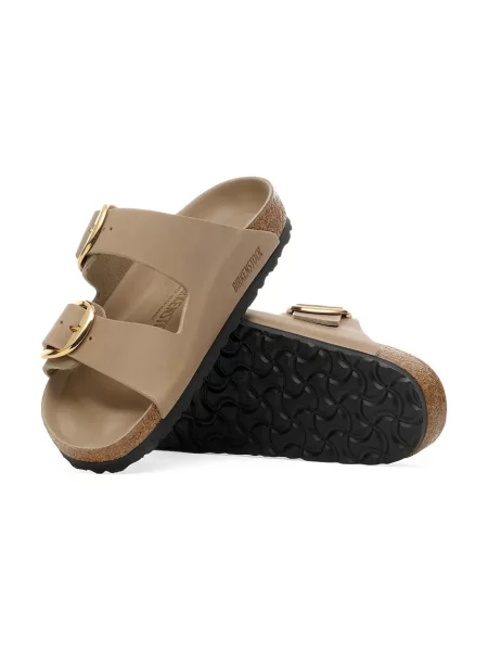 Кожаные шлепанцы Birkenstock с пряжкой