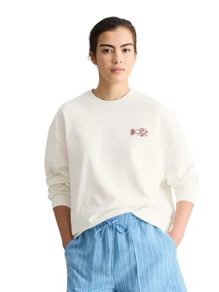 Marc O'Polo DENIM Mikina zmiešané farby biela
