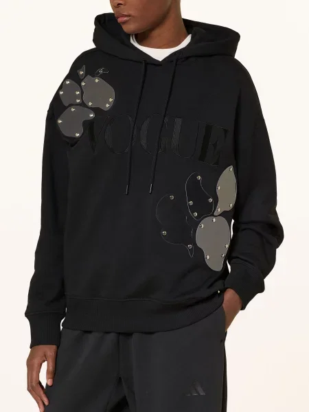 Vogue Collection Mikina S Cvočky / stříbrná černá