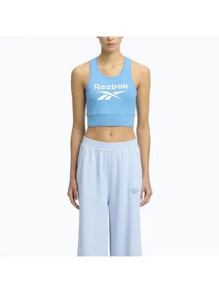 Sutien de antrenament pentru femei Reebok Identity Big Logo recuperare albastru