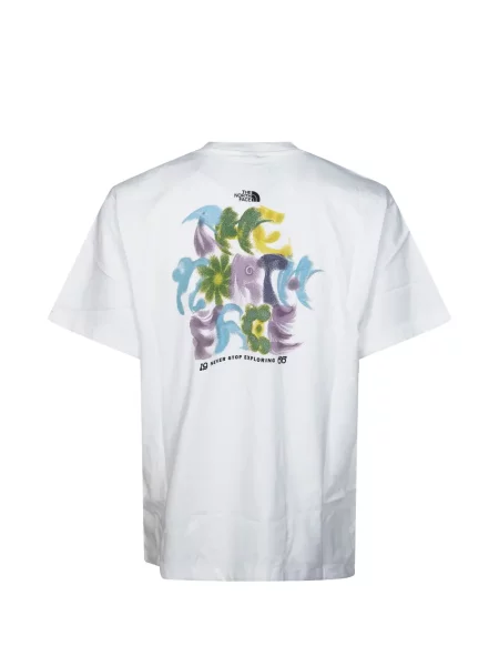 Tricou The North Face cu imagine alb