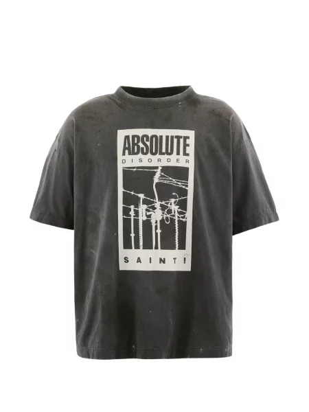 Tricou Saint Mxxxxxx cu imagine negru