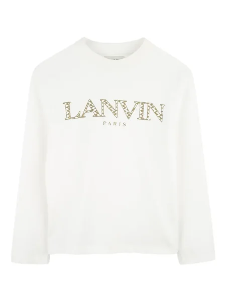 Top dziecięcy Lanvin Enfant biały