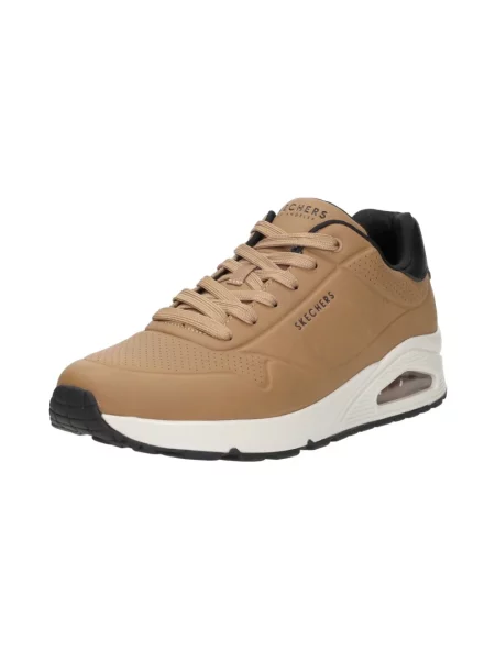 Sneakersy Skechers brązowe