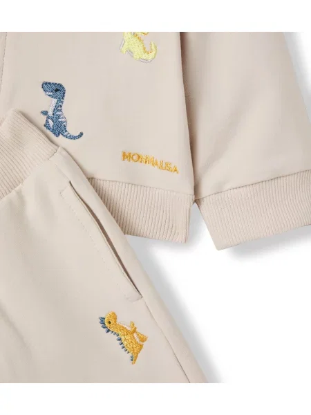 Gyerek kapucnis melegítő felső Monnalisa bézs