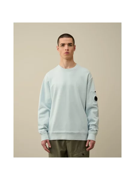 Lniana bluza polarowa C.p. Company niebieska