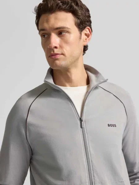 Kurtka treningowa o kroju regular fit ze stójką Boss