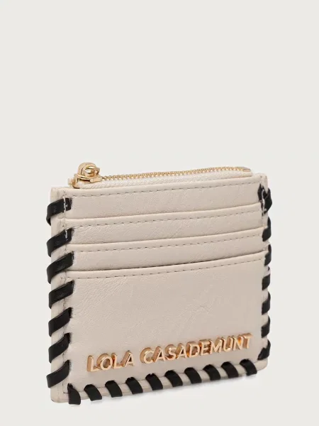 Lola Casademunt peňaženka dámska z imitácie kože béžová