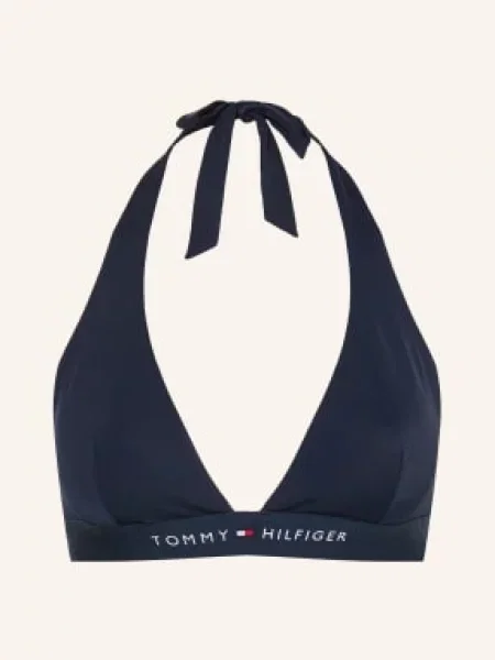 Tommy Hilfiger Górna Część Bikini Z Wiązaniem Na Szyi blau granatowy