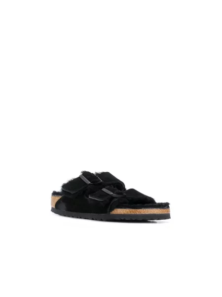 Kapcie Birkenstock zamszowe czarne