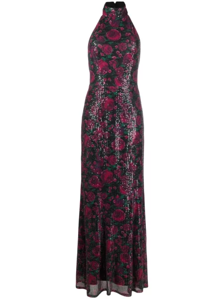 Rochie maxi Rotate cu paiete verde