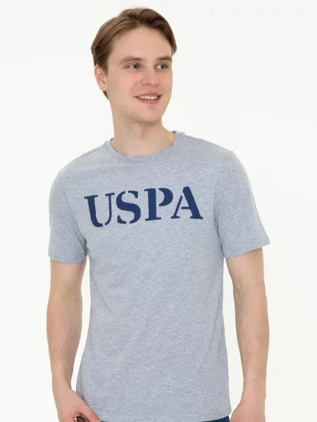 Поло U.s. Polo серое