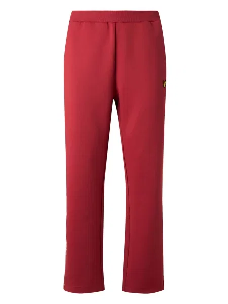 Lyle & Scott Pantaloni roșu cireș alb