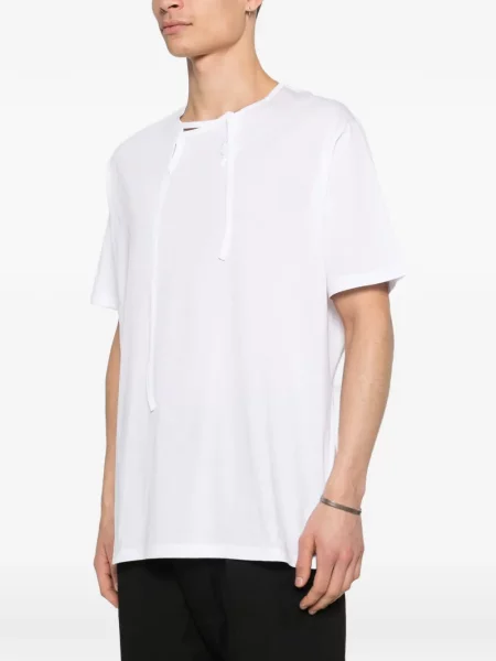 Μπλούζα Yohji Yamamoto γραβάτες λευκό