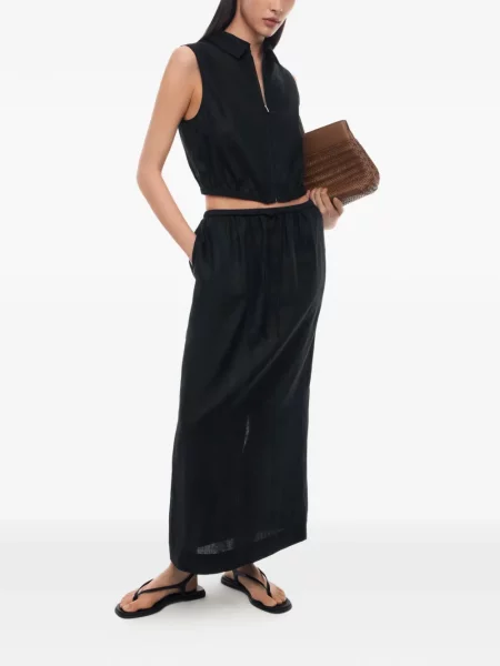 Fusta maxi 12 Storeez cu cordon negru