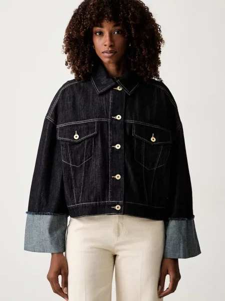 Twinset geacă de blugi pentru femei din denim