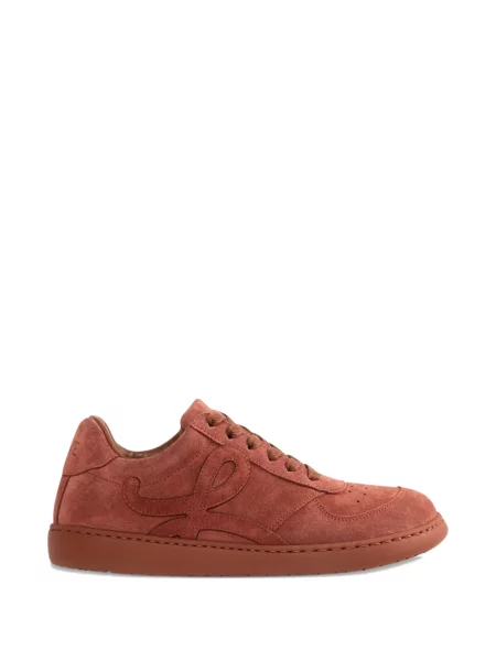 Sneakerși Loewe cu șireturi din dantelă maro