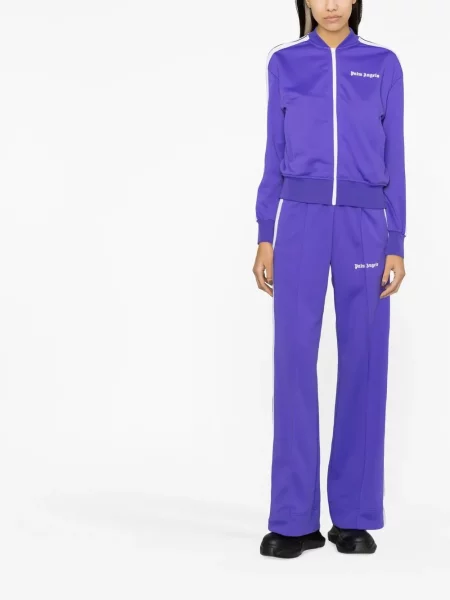 Raštuotas striukė Palm Angels violetinė