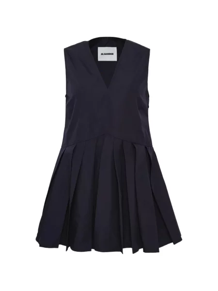 Bluză Jil Sander cu decolteu în V albastru
