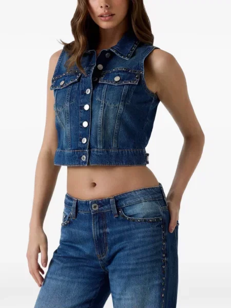Vestă denim Guess albastru