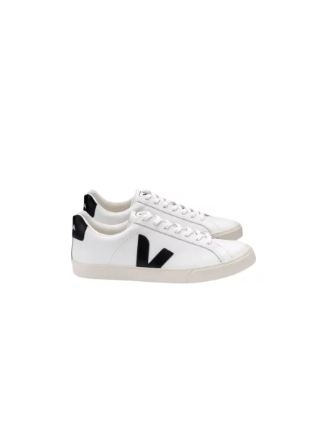 Buty męskie VEJA Esplar Logo Leather white/black białe