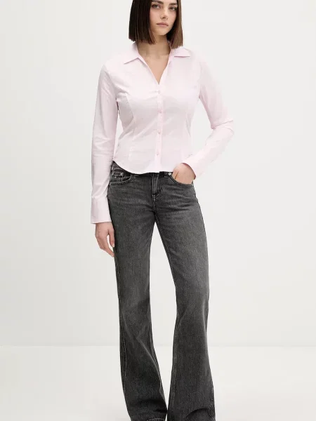 Tommy Jeans jeansy high waist szare